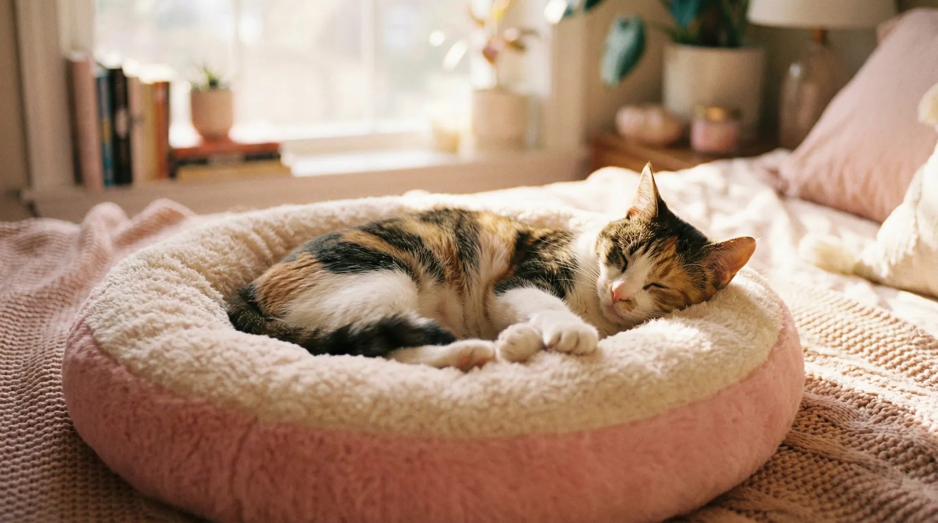 三花猫安静入睡 - 一坛好酒